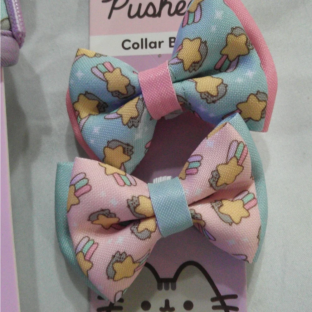 Pusheen The Cat Mix N Match Pet Harness and Leash Set, Collar and Collar Bows